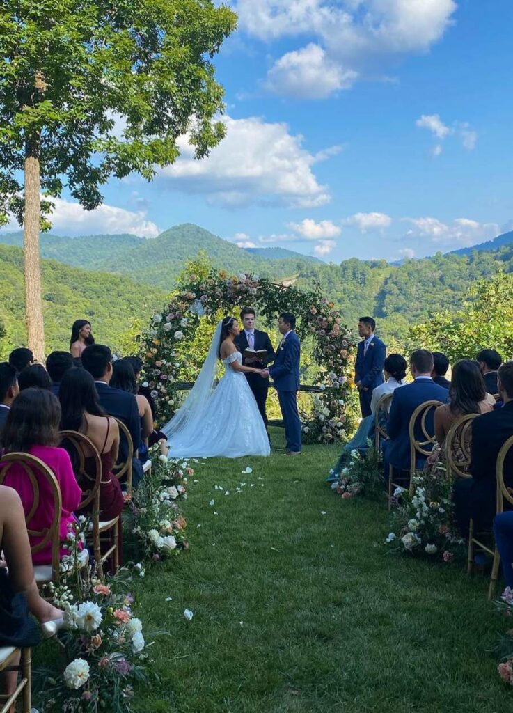 Castle Ladyhawke mountain wedding venue in North Carolina