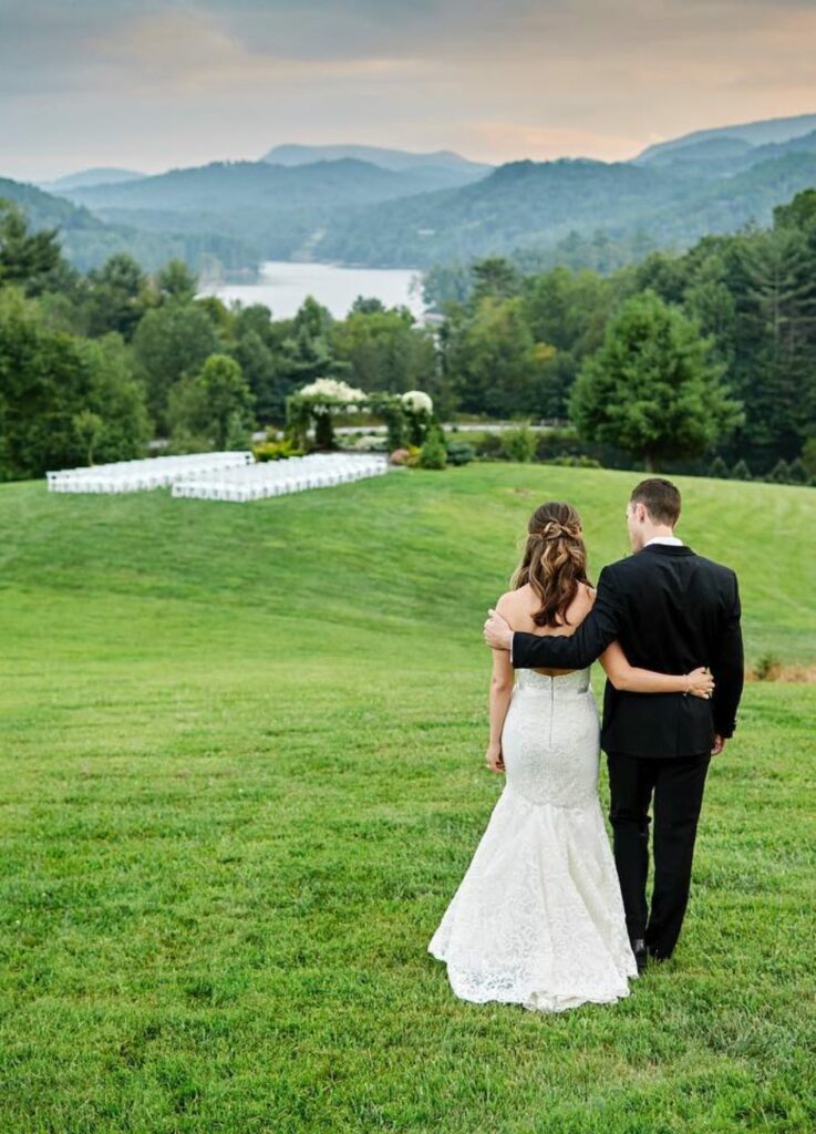 Imagine your dream wedding with these majestic mountains as the backdrop