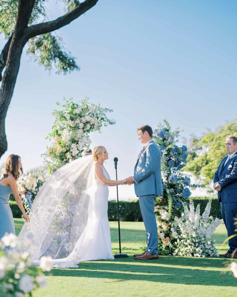 dusty blue outdoor wedding ideas